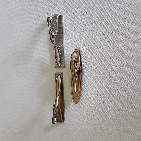 Vintage set of 3 tie clips - Picture 6 of 6